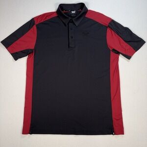PXG‎ Polo Men's S Black Red Stretch Golf Performance Logo MS22ATP1-14BKC